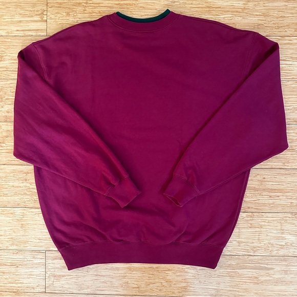 Vintage Women's Christmas Tree Maroon Sweater M&C Sportswear Size XLarge - Picture 7 of 7